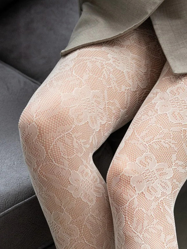 Tinklinės raštuotos pėdkelnės