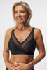 Visually reducing bust bra, without underwire with deep cups (C/D/E/F/G)