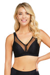 Visually reducing bust bra, without underwire with deep cups (C/D/E/F/G)