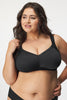 Visually reducing bust bra, without underwire with deep cups (C/D/E/F/G)