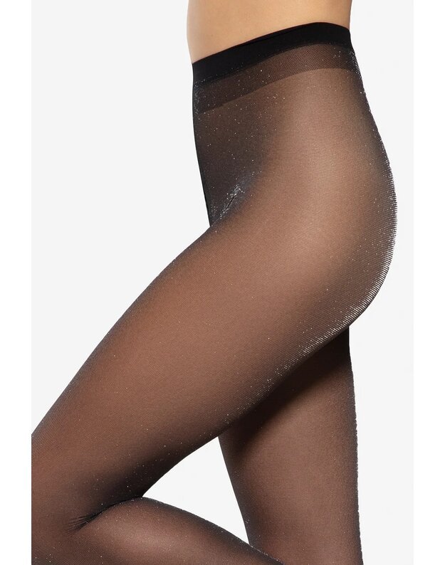 Auksiniu blizgančios pėdkelnės 20 denų Lurex